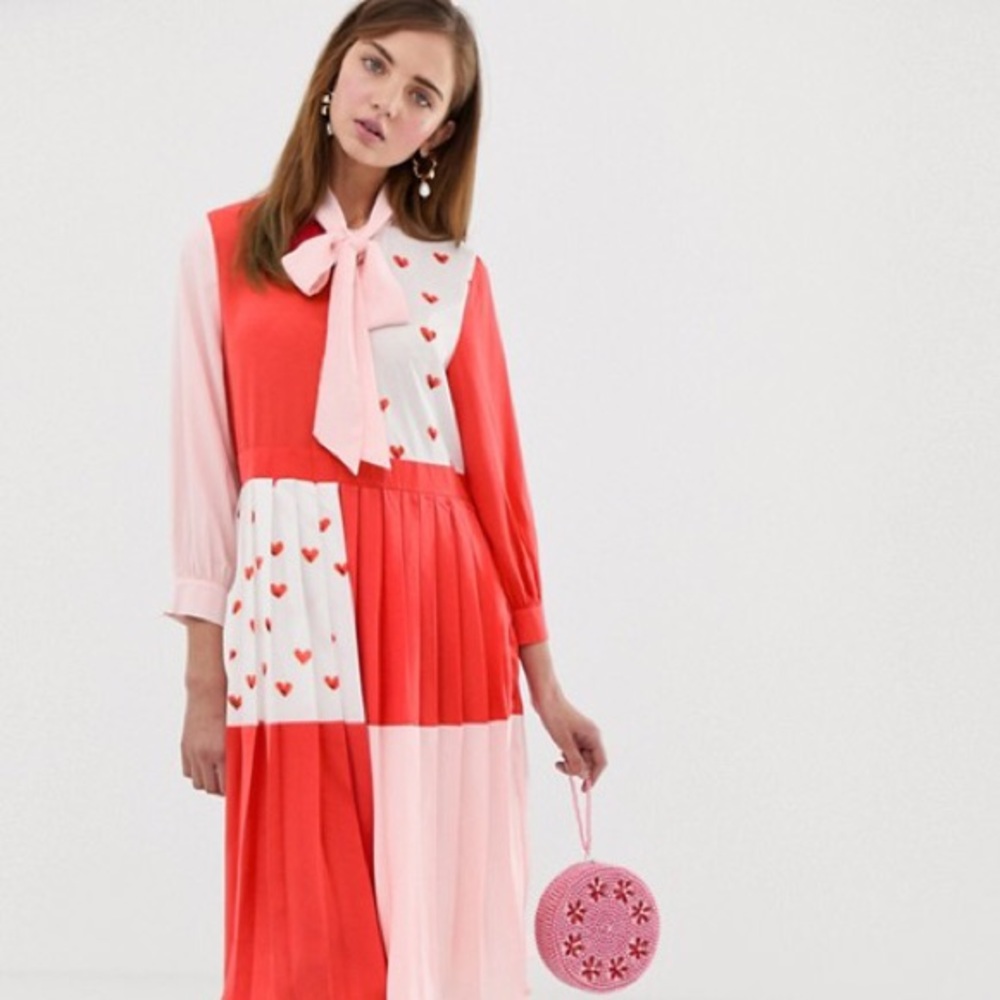 Sister Jane color block dress hearts